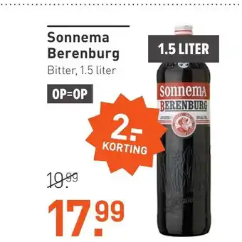 Gall & Gall Sonnema berenburg 1.5 liter aanbieding