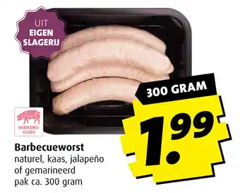 Boni Barbecueworst 300 gram aanbieding