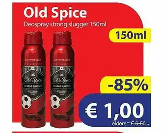 Die Grenze Old Spice Deospray Strong Slugger aanbieding