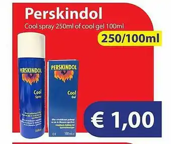 Die Grenze Perkskindol Cool Spray 250ml Of Cool Gel 100ml aanbieding