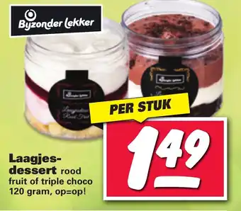 Nettorama Laagjes-dessert 120 gram aanbieding