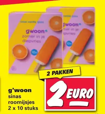 Nettorama G'woon sinas roomijsjes aanbieding