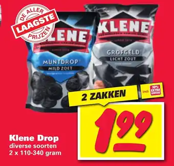 Nettorama Klene Drop 2 x 110-340 gram aanbieding