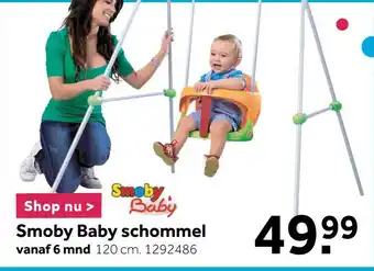 Intertoys Smoby baby schommel aanbieding