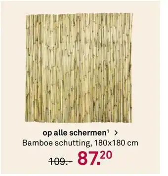 Karwei op alle schermen Bamboe schutting 180x180 cm aanbieding