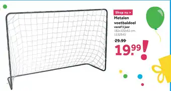 Intertoys Penalty Zone voetbaldoel - 182 x 122 x 61 aanbieding