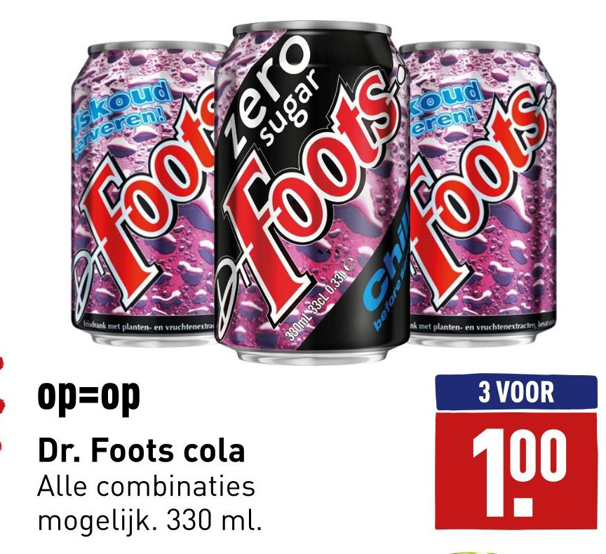 Dr. Foots cola aanbieding bij ALDI