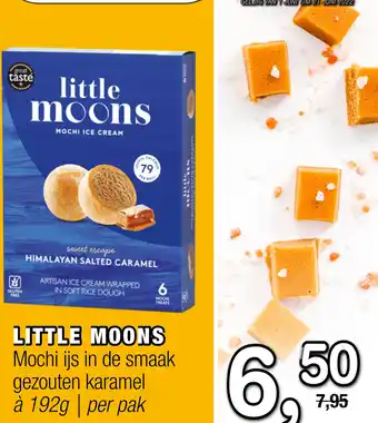 Amazing Oriëntal LITTLE MOONS Mochi ijs in de smaak gezouten karamel aanbieding