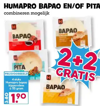 Boon`s Markt HUMAPRO BAPAO EN/OF PITA aanbieding