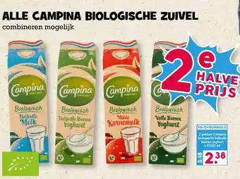 Boon`s Markt ALLE CAMPINA BIOLOGISCHE ZUIVEL aanbieding