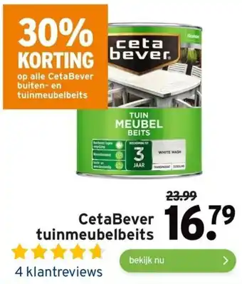 GAMMA CetaBever tuinmeubelbeits aanbieding