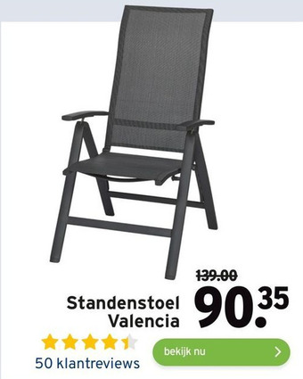 GAMMA Standenstoel Valencia aanbieding