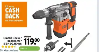 GAMMA Black+Decker boorhamer BEHSO3K-QS aanbieding