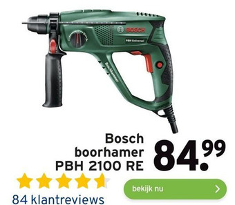 GAMMA Bosch boorhamer PBH 2100 RE aanbieding