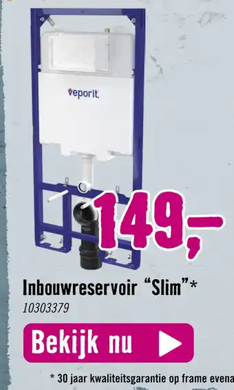 Hornbach Inbouwreservoir "Slim"* aanbieding