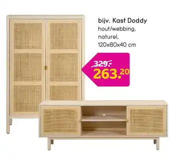 Leen Bakker Kast Doddy aanbieding
