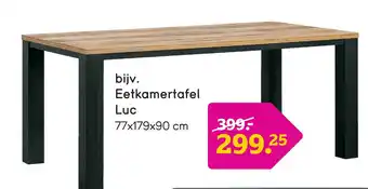 Leen Bakker Eetkamertafel Luc aanbieding