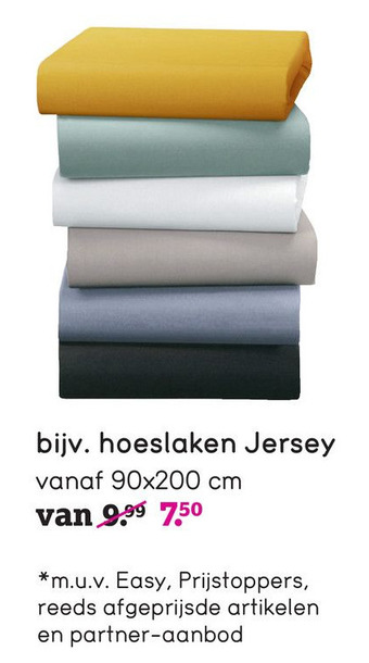 Leen Bakker Hoeslaken Jersey aanbieding