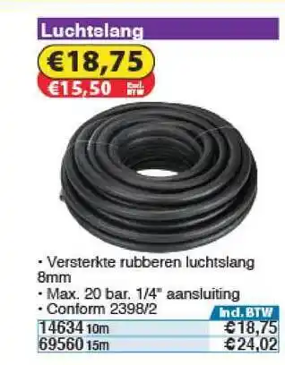 Toolstation Luchtslang aanbieding