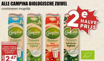 MCD Supermarkt ALLE CAMPINA BIOLOGISCHE ZUIVEL aanbieding