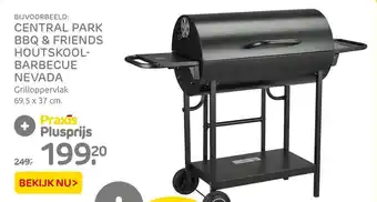 Praxis Central Park Bbq & Friends Houtskool- Barbecue Nevada aanbieding