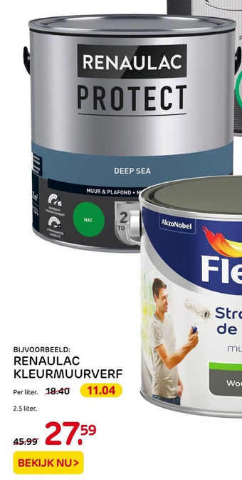 Praxis Renaulac Kleurmuurverf aanbieding