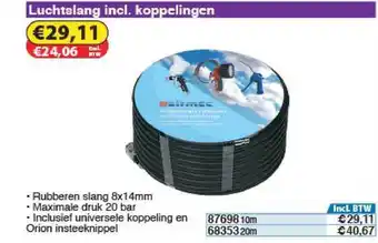 Toolstation Luchtslang Incl. Koppelingen aanbieding