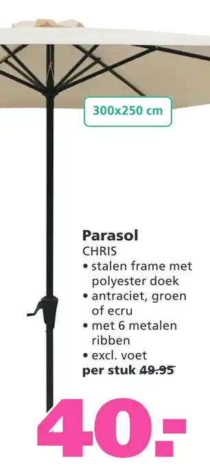 Ranzijn Parasol aanbieding