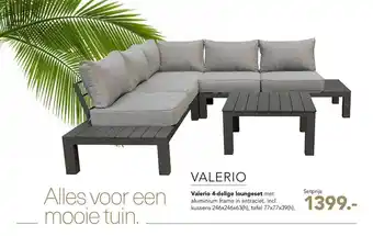 Woonboulevard Poortvliet Valerio 4-Delige Loungeset aanbieding