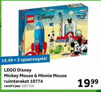 Intertoys LEGO DISNEY Mickey Mouse & Minnie Mouse ruimteraket 10774 aanbieding