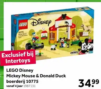 Intertoys LEGO DISNEY Mickey Mouse & Donald Duck boerderij 10775 aanbieding