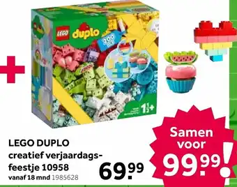 Intertoys LEGO DUPLO Creatief verjaardagsfeestje 10958 aanbieding