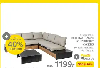 Praxis Central Park Loungeset Cassis aanbieding