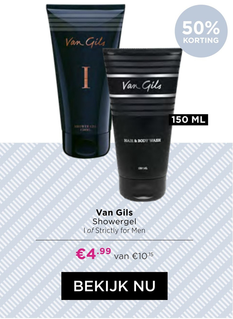 Van Gils Showergel I of Strictly for Men aanbieding bij ICI Paris XL