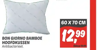 Dekamarkt Bon Giorno Bamboe Hoofdkussen aanbieding