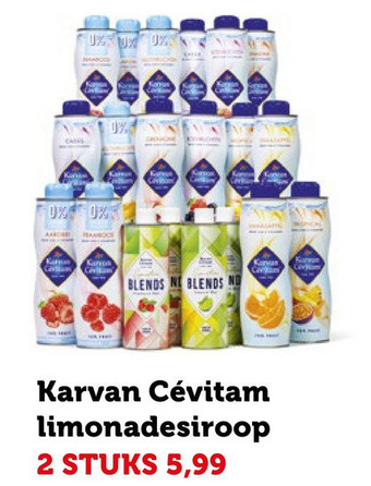 Coop Karvan Cévitam limonadesiroop aanbieding