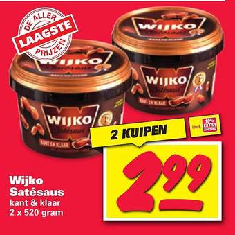 Nettorama Wijko Satésaus aanbieding