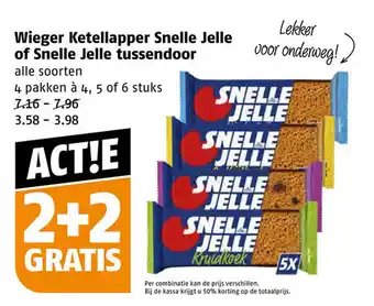 Poiesz Wieger Ketellapper Snelle Jelle of Snelle Jelle tussendoor aanbieding