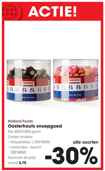 HANOS Holland Foodz Oosterhouts snoepgoed aanbieding
