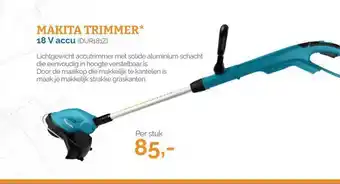 Ivana Makita Trimmer 18 V Accu (DUR181Z) aanbieding