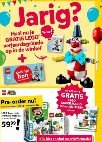 Intertoys LEGO SUPER MARIO Avonturen met Luigi Startset 71387 aanbieding