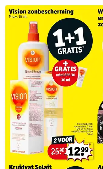 Kruidvat VIsion zonbescherming 15 ml aanbieding