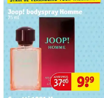 Kruidvat Joop! bodyspray Homme 75 ml aanbieding