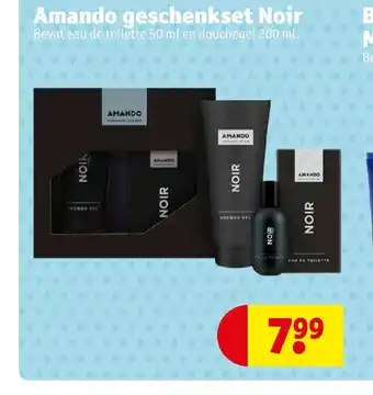 Kruidvat Amando geschenkset Noir aanbieding