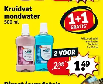 Kruidvat Mondwater 500 ml aanbieding