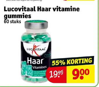 Kruidvat Lucovitaal Haar vitamine gummies 60 stuks aanbieding