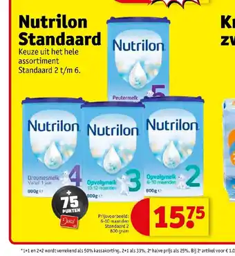 Kruidvat Nutrillon Standaard aanbieding