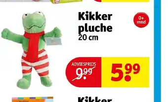 Kruidvat Kikker pluche 20 cm aanbieding