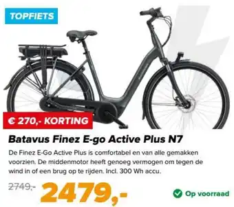 12GO Biking Batavus Finez E-go Active Plus N7 aanbieding