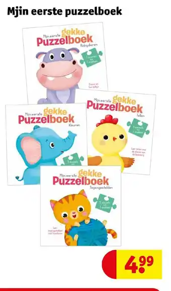 Kruidvat Mjin eerste puzzelboek aanbieding